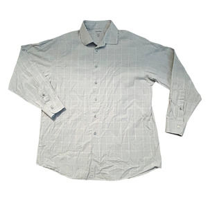 Calvin Klein Regular Fit Cotton Button Down Mens Size 16 1/2 32/33